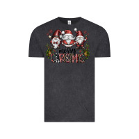 Vintage Black merry christmas Vintage Tee - CowhideDigitalArt