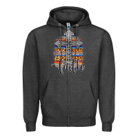 Charcoal Heather western faith Zipper Hoodie - AdoDesignShop