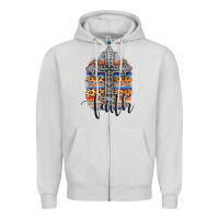 Dove Grey western faith Zipper Hoodie - AdoDesignShop