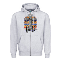 Heather Grey western faith Zipper Hoodie - AdoDesignShop
