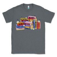 Charcoal Heather book tropes Classic Tee - Artiststas