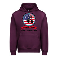 Mauve Wine DONALD TRUMP 2016 WE SHALL OVERCOMB Urban Hoodie - Bettercallsaul