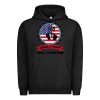 Pigment Black DONALD TRUMP 2016 WE SHALL OVERCOMB Urban Hoodie - Bettercallsaul