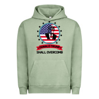 Pigment Oil Green DONALD TRUMP 2016 WE SHALL OVERCOMB Urban Hoodie - Bettercallsaul