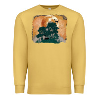 Antique Gold wilderness leopard Premium Sweatshirt - MaliasSmallBusiness