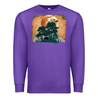 Purple wilderness leopard Premium Sweatshirt - MaliasSmallBusiness