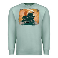 Seafoam wilderness leopard Premium Sweatshirt - MaliasSmallBusiness
