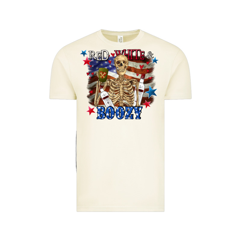 Red White Boozy 4th Of July Vintage Tee by CowGirlArtShop | Teevron