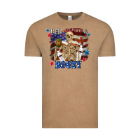 Vintage Coffee Red white boozy 4th of july Vintage Tee - CowGirlArtShop
