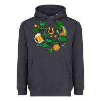 Smoke st. patrick heart doodle Heavyweight Hoodie - MaliasSmallBusiness