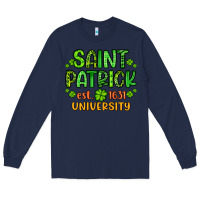 Navy saint patrick university Long Sleeve Tee - Artiststas