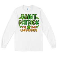White saint patrick university Long Sleeve Tee - Artiststas