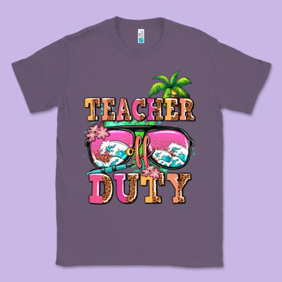 Teacher Off Duty Classic Tee Designed By Adodesignshop