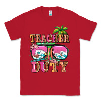 Red teacher off duty Classic Tee - AdoDesignShop