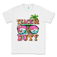 White teacher off duty Classic Tee - AdoDesignShop