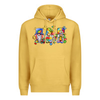 Antique Gold autism gnomes Premium Hoodie - LillyAllenDesigns