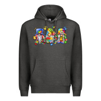 Charcoal Heather autism gnomes Premium Hoodie - LillyAllenDesigns