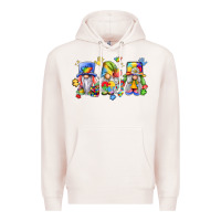 Pale Pink autism gnomes Premium Hoodie - LillyAllenDesigns