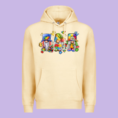 Autism Gnomes Premium Hoodie Designed By Lillyallendesigns