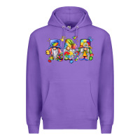 Purple autism gnomes Premium Hoodie - LillyAllenDesigns