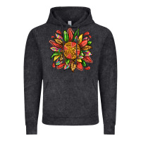 Vintage Black watermelon sunflower Vintage Hoodie - texasbilliewilder