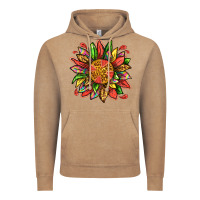 Vintage Coffee watermelon sunflower Vintage Hoodie - texasbilliewilder