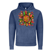 Vintage Denim watermelon sunflower Vintage Hoodie - texasbilliewilder