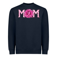 Navy breast cancer mom Heavyweight Sweatshirt - RanaPortraitStore