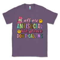 Lavender call me antisocial but please don't call me Classic Tee - Artiststas
