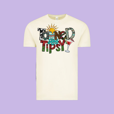 Tanned And Tipsy Vintage Tee Designed By Sublimationcraftshop
