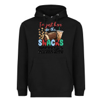 Black im just here for the snacks commercials and  halftime show Heavyweight Hoodie - MaliasSmallBusiness