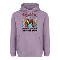 Lavender im just here for the snacks commercials and  halftime show Heavyweight Hoodie - MaliasSmallBusiness