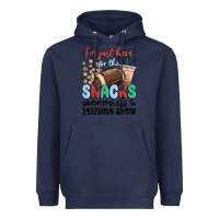 Navy im just here for the snacks commercials and  halftime show Heavyweight Hoodie - MaliasSmallBusiness