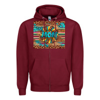 Burgundy sunflower mom Zipper Hoodie - Artiststas
