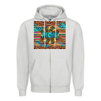 Dove Grey sunflower mom Zipper Hoodie - Artiststas