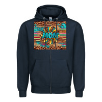 Navy sunflower mom Zipper Hoodie - Artiststas