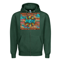 Sports Green sunflower mom Zipper Hoodie - Artiststas