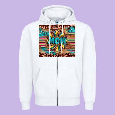 Sunflower Mom Zipper Hoodie Designed By Artiststas
