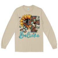 Mushroom believe leopard cross sunflower butterfly Long Sleeve Tee - JahusDesignShop