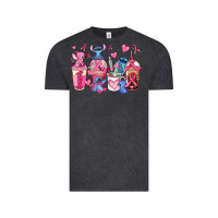 Vintage Black breast cancer stitch coffee cups Vintage Tee - AdoDesignShop