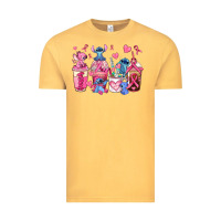Breast Cancer Stitch Coffee Cups Vintage Tee | Teevron