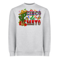Heather Grey cinco de mayo cactus Heavyweight Sweatshirt - Zillion Design Studio