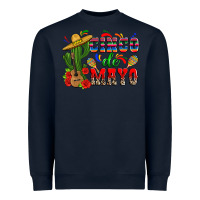 Navy cinco de mayo cactus Heavyweight Sweatshirt - Zillion Design Studio