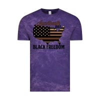 Cloud Purple juneteenth 1865 black freedom Vintage Tee - HRA Design Shop