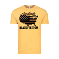 Vintage Mustard juneteenth 1865 black freedom Vintage Tee - HRA Design Shop