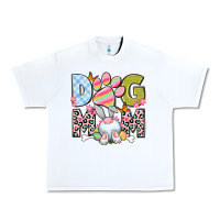 White Easter Dog Mom Easter Day Urban Heavy Tee - Neo Western