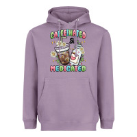 Lavender caffeinated and medicated Heavyweight Hoodie - MaliasSmallBusiness