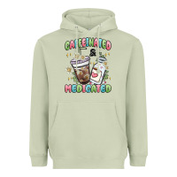 Matcha caffeinated and medicated Heavyweight Hoodie - MaliasSmallBusiness