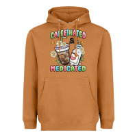 Meerkat caffeinated and medicated Heavyweight Hoodie - MaliasSmallBusiness