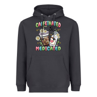 Smoke caffeinated and medicated Heavyweight Hoodie - MaliasSmallBusiness